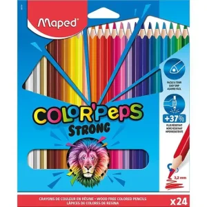 24 crayons de couleur COLOR’PEPS STRONG