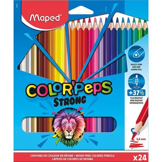 24 crayons de couleur COLOR’PEPS STRONG – Image 2